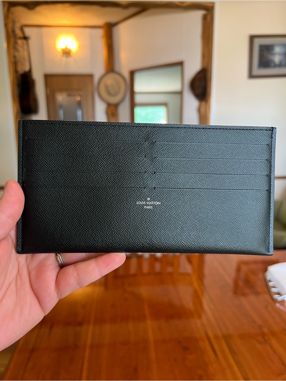 Louis Vuitton Felicie black credit card holder